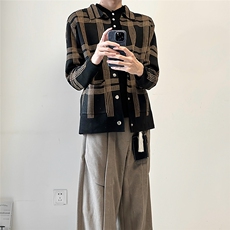 老钱风提花针织开衫外套W1802/特P55，女装短外套，电商B350