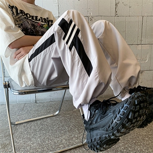 美式复古高街工装裤男直筒阔腿休闲裤时尚潮流ins长裤K01250-P38图片