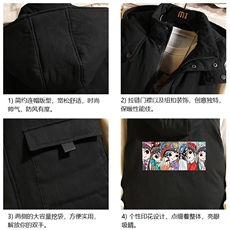 京剧脸谱棉马甲男士大码加厚棉背心男坎肩男砖墙MJ47250-P80，男装背心/马甲，电商A040A