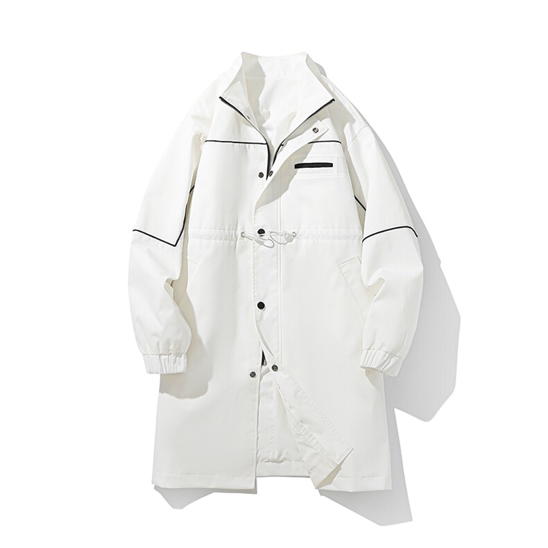 数据款男风衣男大衣男中长款加棉衣加厚F007批105加棉批120白底A，男装风衣，星座401