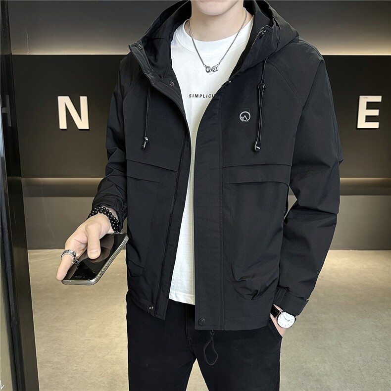 8838P95秋季连帽冲风衣外套男士夹克,男装风衣,星座414（原B263）