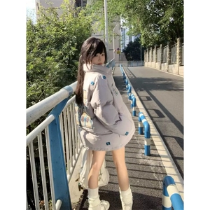 1506-1/M90031/P89美式复古刺绣字立领潮牌运动宽松保暖情侣外套图片