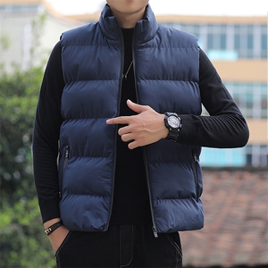 冬季男士羽绒棉马甲时尚休闲保暖背心坎肩外套大码M-5XL M66-P22图片