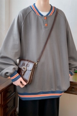 春装新品运动卫衣圆领长袖套头简约卫衣男女同款WY002-P65控价88，男装卫衣，电商A441-1