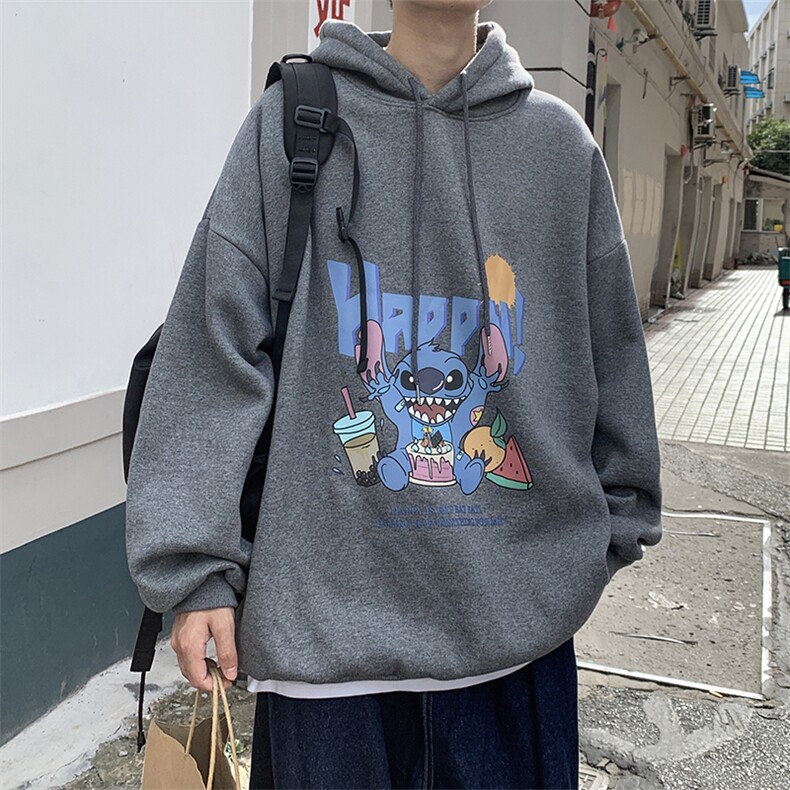 WY2077-P40纯棉连帽卫衣男大码运动帽衫宽松薄外套男,男装卫衣,电商A040