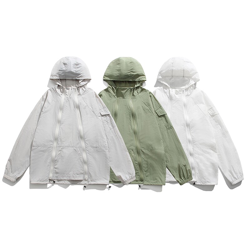 23夏季新款防晒服薄款连帽情侣防晒衣FS2307-P55控78，男装防晒衣，电商A036A