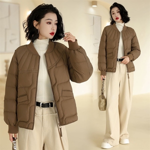 YGYL24冬季新款现货韩版白鸭绒羽绒服通勤立领图片