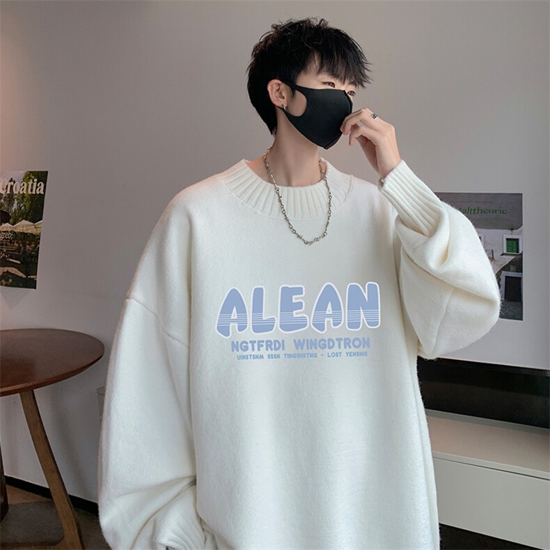 半高领毛衣男士大码针织衫男毛线衣男M18291-P45加绒款-P65,男装针织衫/毛衣,电商A040