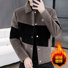 M585-P1252025冬季新款加绒加厚水貂绒刺绣呢子夹克外套，男装夹克，星座507A（原星座306B-2）