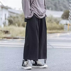 直筒宽松口袋工装裤男ins港风潮流潮牌少年感春秋季新款阔腿裤男，男装工装外套，星座1210-1