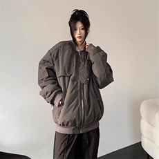 飞行员夹克棒球服保暖拉链休闲外套男士ins潮牌宽松夹克百搭，男装夹克，星座506A