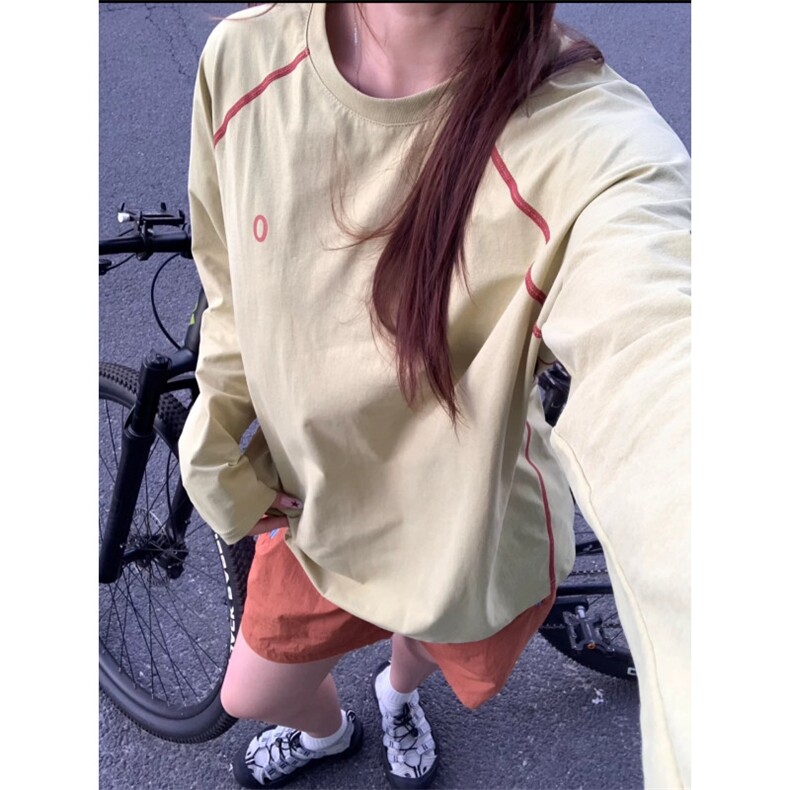 网球服速干运动套装女款长袖t恤夏薄款户外漂流速干衣山系骑行服，男装防晒衣，电商C306-1