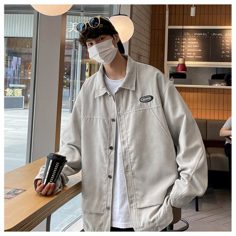 春秋季百搭休闲宽松灯芯绒夹克男士JK151-P60,男装夹克,星座1204