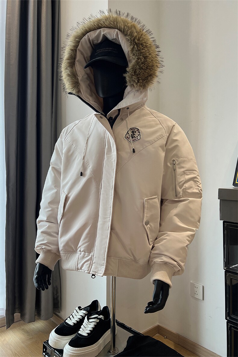 毛领派克服棉衣冬季情侣保暖棉服外套XZ514-2-MY006-P118,男装棉衣,星座514-2(原B239)