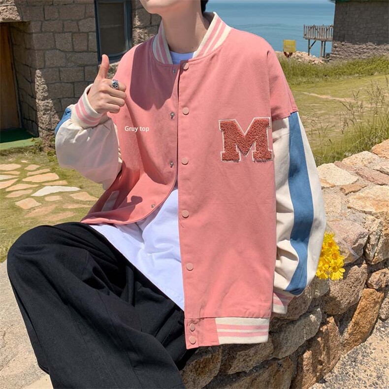 夹克外套男春秋韩版潮流宽松百搭棒球服情侣炸街上衣潮JK036-p65,男装夹克,星座1008