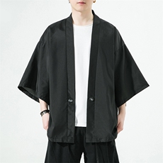 2025春夏夏季防晒ing七分袖男士披风冰丝冰感和服潮111特p25，男装防晒衣，星座815（原A203）