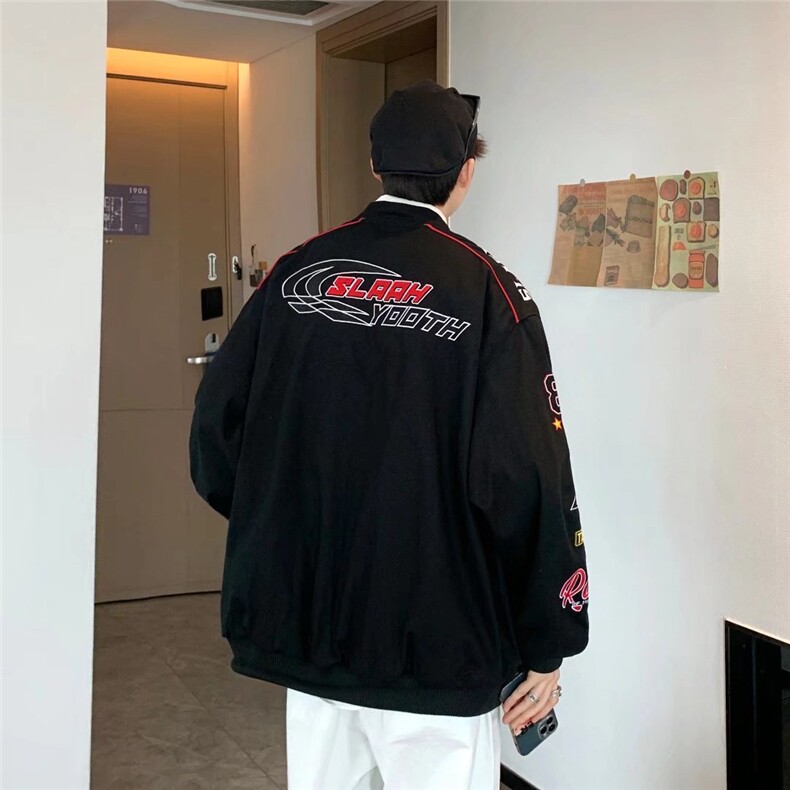 美式高街机车风刺绣夹外套男W1129P75,男装夹克,星座1116-2
