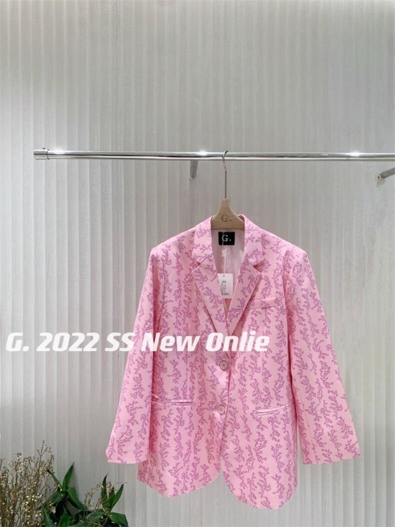 新款花色西装外套均码现货，女装西装，G