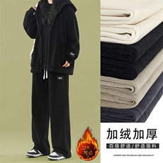 加绒宽松直筒加厚休闲条绒运动套装SJT861-特批176加绒特批206，男装休闲套装，星座718