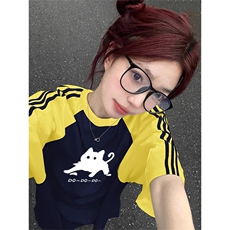 黄袖拼藏青