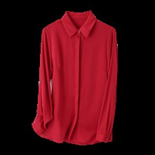 重磅真丝衬衫女2025春季新款高端百搭气质纯色桑蚕丝衬衣，女装衬衫，阿舍尔精品