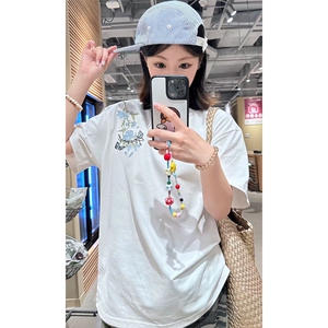 万针全刺绣解构设计260克重磅双纱纯棉高品质美式高街短袖T恤特35图片