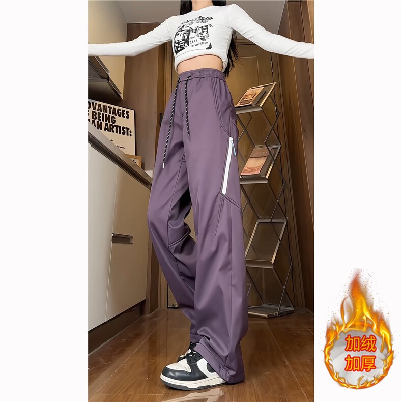 815A-K322-P50控88 秋季机能美式冲锋裤女工装裤登山休闲宽松长裤图片
