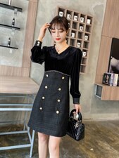 2022春装新款连衣裙，女装连衣裙，菲雪妮