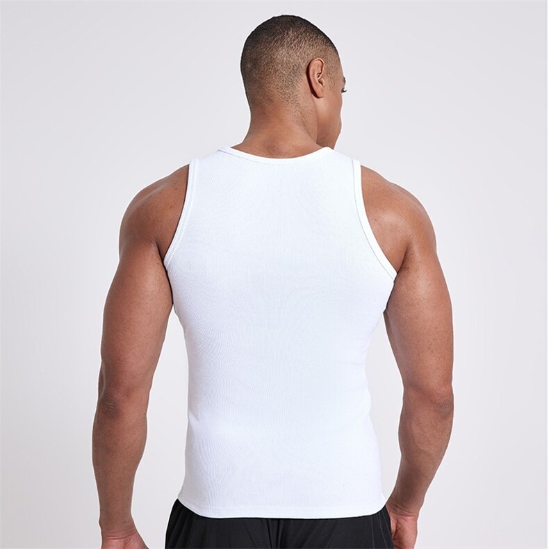 2026夏季背心男韩版运动修身螺纹无袖T恤新款罗纹纯色打底衫潮ins,男装背心/马甲,星座601-1
