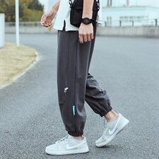 继续推2024秋款宽松个性拼接束脚休闲裤运动卫裤1514-P40，男装休闲裤，星座914-3