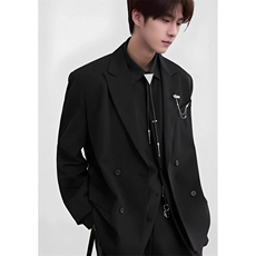 男士新款休闲双排扣西服夜店发型师潮男小西装单西外套XEL361，男装西服套装，星座1116A（原606A-3）