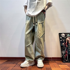 k1077-p55-控78现货宽松拉链cleanfit牛仔裤马丁靴黑暗，男装牛仔裤，星座116