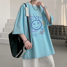 亚麻冰丝短袖t恤男大码棉麻五分袖YT26180-P30，男装T恤，电商A040