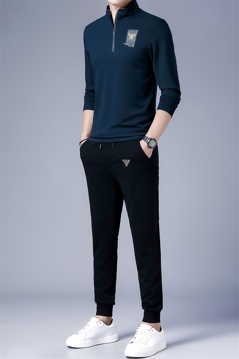 DZF-780钱塘2020-3时尚休闲简约百搭中青年男士秋季套装P102,男装休闲套装,钱塘207-3