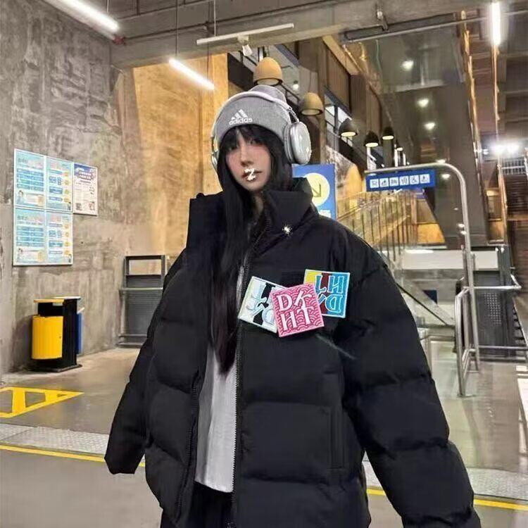 2025秋冬季新款棉衣男士小棉袄加厚情侣ins百搭棉服立领保暖外套，男装棉衣，星座506A