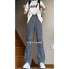 B221美式ins高街暗黑高品质弹力冰丝休闲裤LK24174-特P38控68，男装休闲裤，电商B221