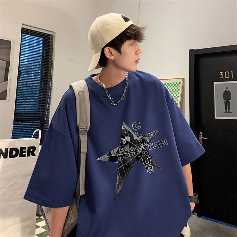 量大优供视频220克美式短袖t恤T3175得物直播有280克品质,男装T恤,电商A486