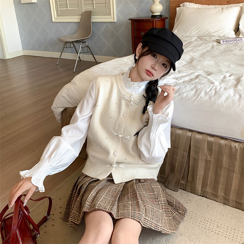 罗芬故事面料官网女装正品2025春季新款简约气质优雅时尚舒适衬,女装套装/套裙,纯色衣恋