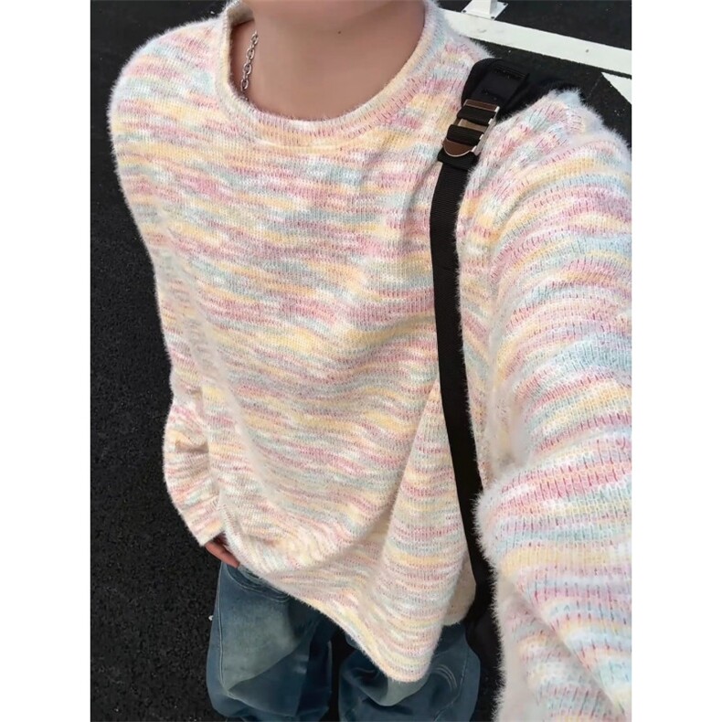 WY10156-特批40控78新款圆领简约套头宽松大码卫衣糯米衣服男,男装卫衣,电商A059