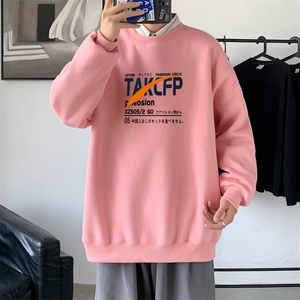 Y2466P38秋季男士bf宽松卫衣港风卫衣新款圆领韩版潮流衣服图片