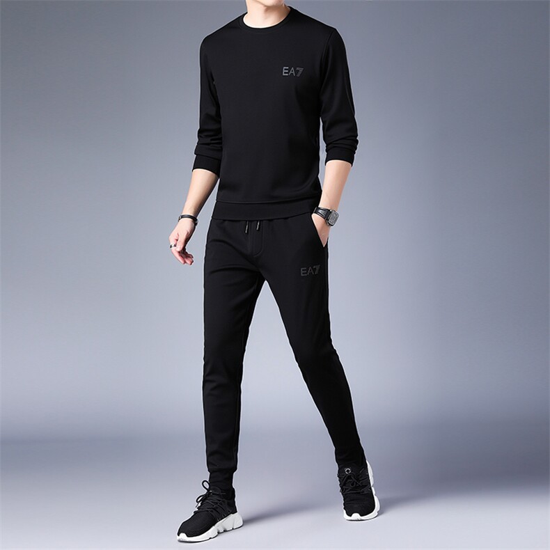 SA8679-2钱塘2020-2中青年男士冬季厚款圆领卫衣休闲套装P137,男装休闲套装,钱塘207-2
