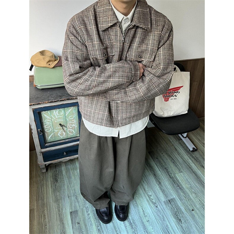 短款棉服男女秋冬季新款保暖棉衣美式小香风夹克外套口袋 JM77图片