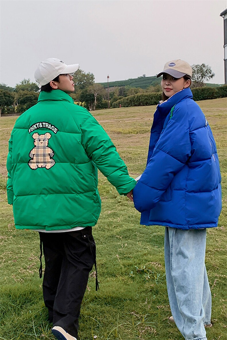 双面穿2023棉衣男加厚棉服面包服棉袄两面情侣外套3329-P90控138,男装棉衣,星座207