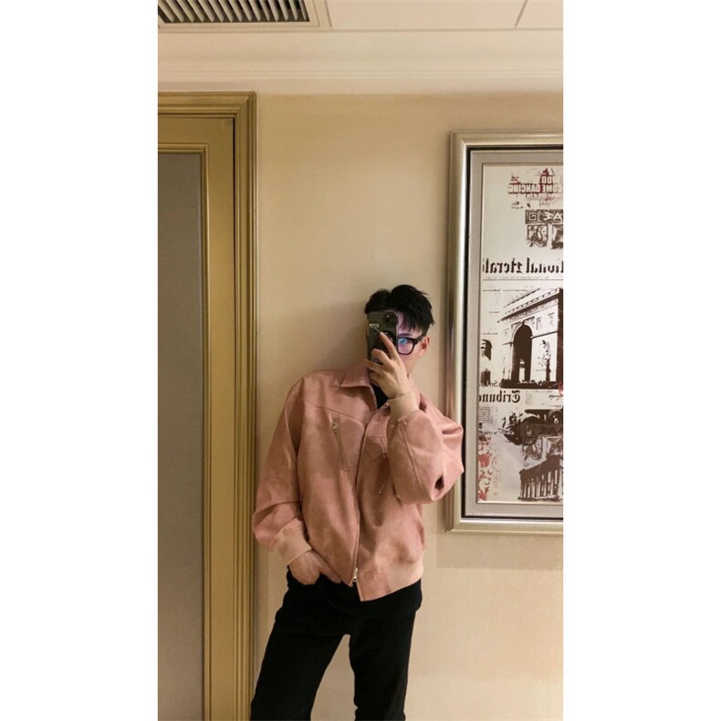现货！高质量短款外套高级感小众设计感夹克翻领棒球服R8228-P88,男装夹克,星座1005-6