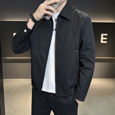 设计感工装夹克短款翻领时尚简约百搭潮流上衣男JK9216P95控138，男装夹克，星座914