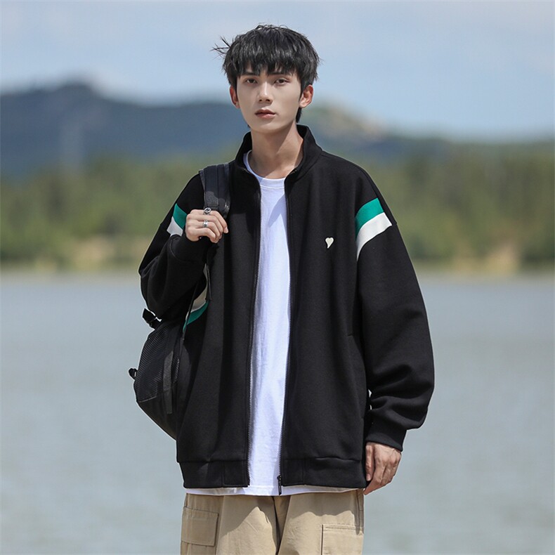 秋季新款潮流爱心皮标cityboy风针织外套WT3401-P55控88,男装夹克,星座717