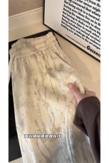 2026春季微喇扎染休闲裤美式复古运动卫裤男C62181-TP2549，男装休闲裤，电商A102