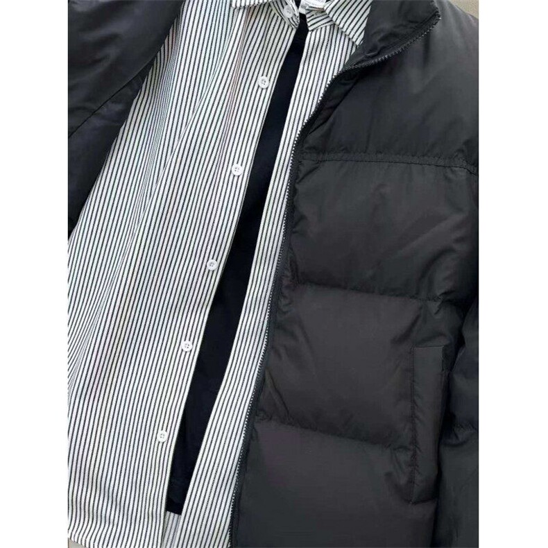 C51HH-特P38黑色条纹衬衫男长袖春季内搭叠穿衬衣情侣外套,男装衬衫,星座1007（原301D）