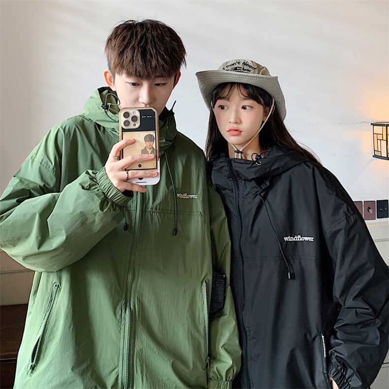 新款冬季加绒加厚连帽棉衣冲锋衣潮牌棉服外套港风男装JK2800P95，男装夹克，电商A086