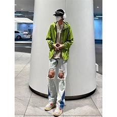 美式高街ins小众破洞牛仔裤货号K751P60，男装牛仔裤，电商A063